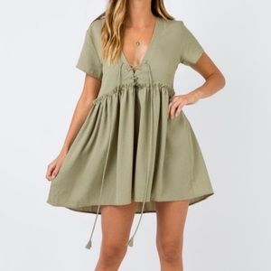 Princess Polly Maritimo Mini Dress in olive
